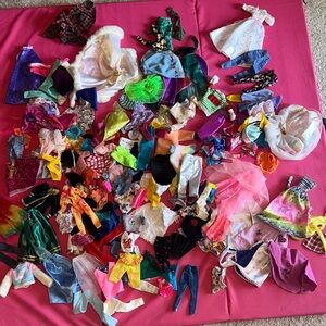 HUGE Barbie Doll Clothing Lot